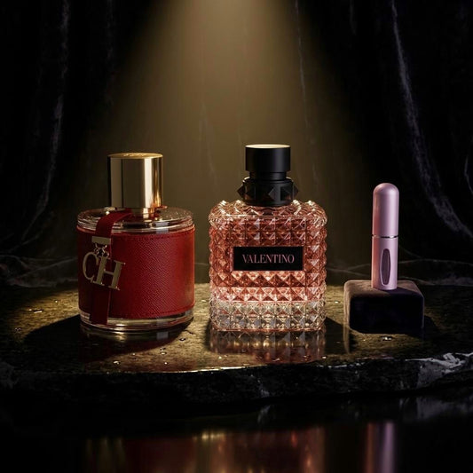 Combo Elegancia Femenina: CH Women + Valentino Donna + Perfumero de Regalo