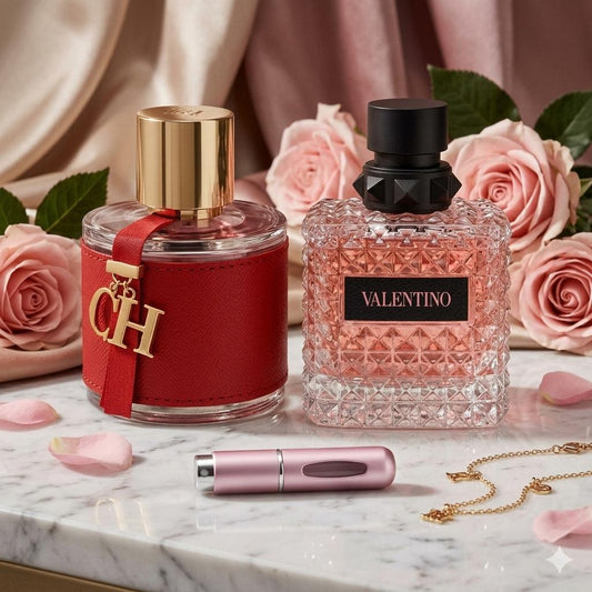 Combo Elegancia Femenina: CH Women + Valentino Donna + Perfumero de Regalo